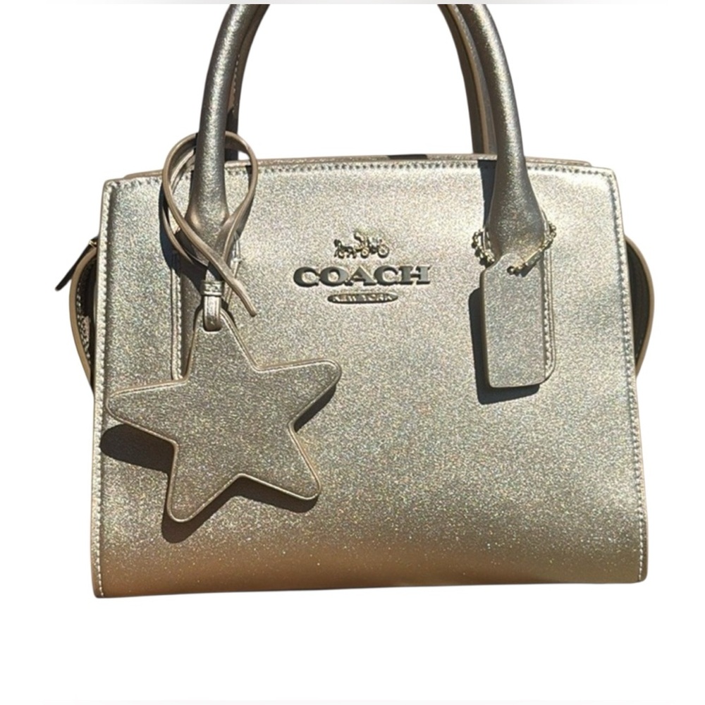 Coach Andrea Gold CarryAll Bag NWT - Picture 1 of 11